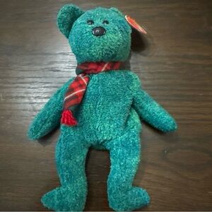 TY Beanie Baby - Wallace Holiday Teddy Bear - Stuffed Animal Toy